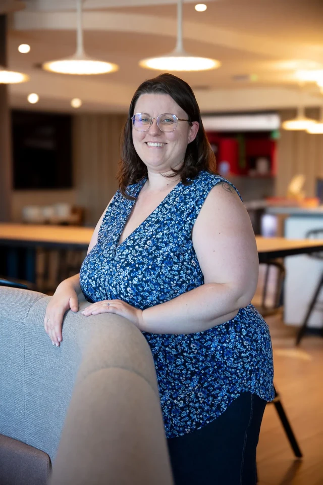 Audrey Falconieri, assistante administrative à Saint-Étienne